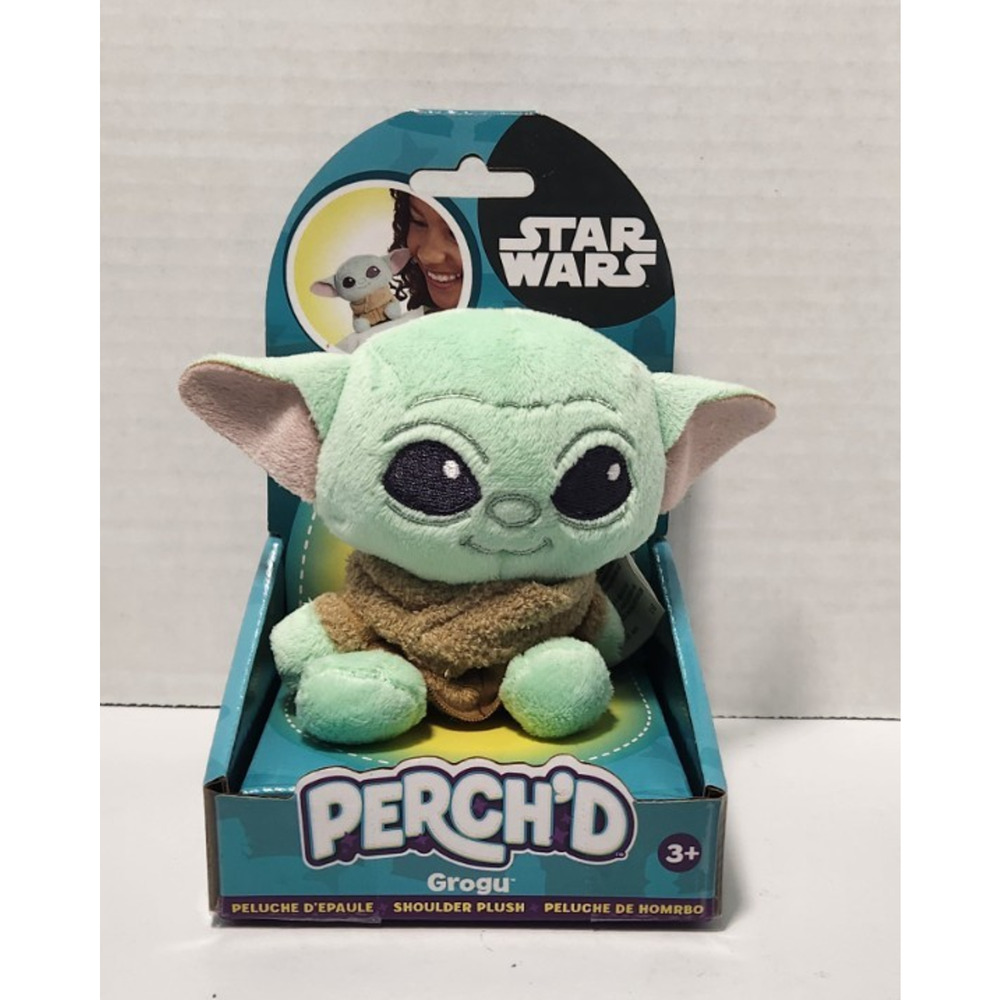 Disney Star Wars Perch’d Baby Grogu Just Play Shoulder Pet Pal Plush Mandalorian